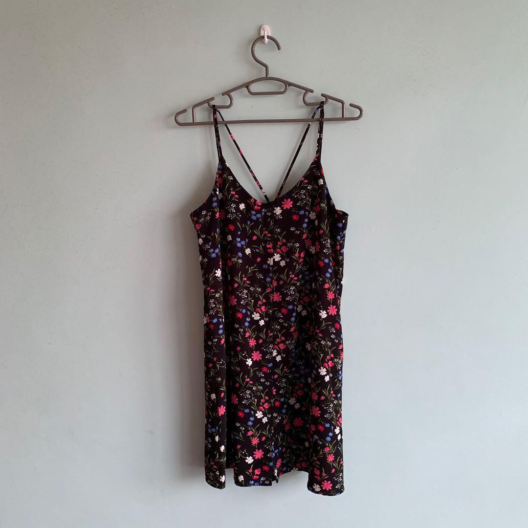 stradivarius slip dress