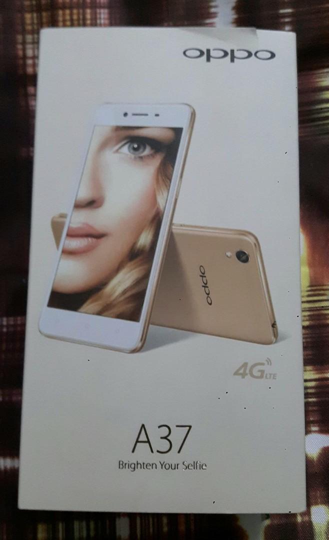 Brandnew Oppo a37 (Category: OPPO) located in Caloocan City. Submitted by anglla21 (Listing ID 215315459, Image 2). Description: Brandnew and complete package.