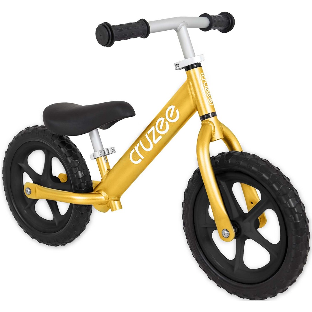 Cruzee Balance Bike Gold colour Sports Equipment Bicycles Parts Bicycles on Carousell