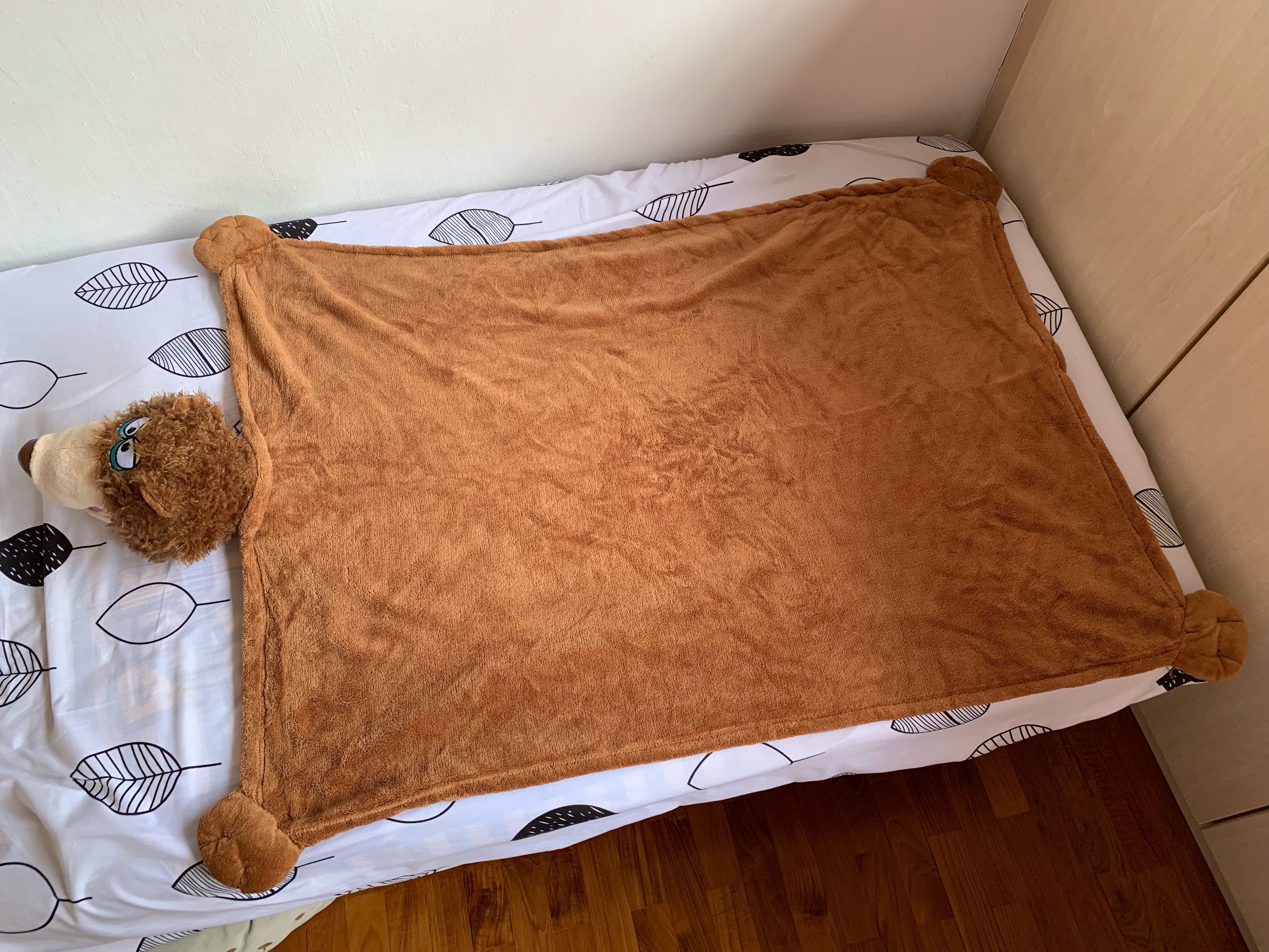 Cuddle Uppets Brown Bear Blanket Everything Else On Carousell