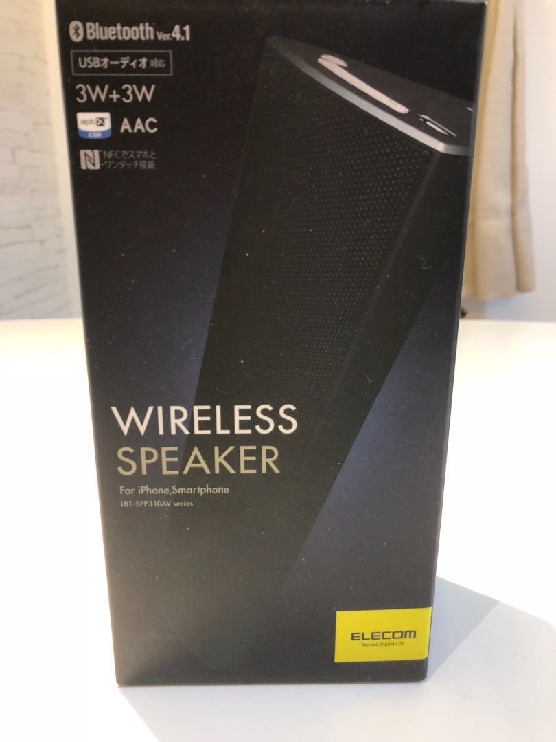 Elecom wireless speaker LBT SPP310, 音響器材, 可攜式音響設備