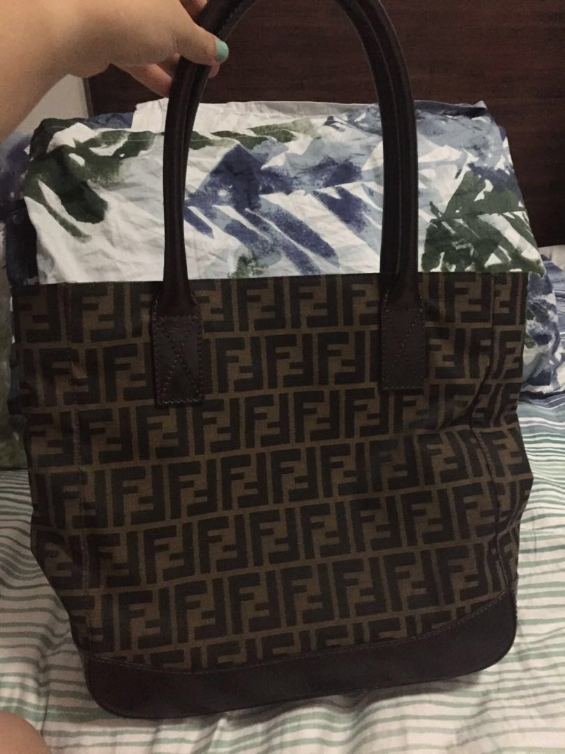 fendi zucca tote bag