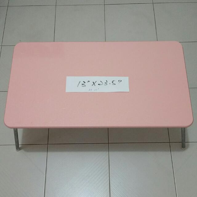 Foldable Toddler Writing Table Pink Colour Furniture Tables