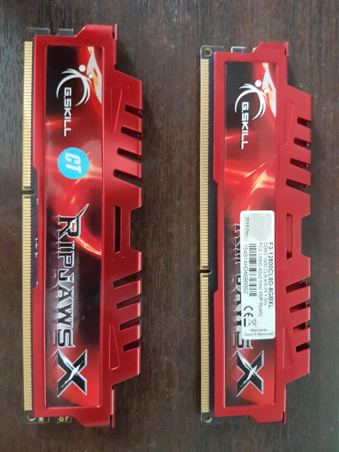 G Skill Ripjaws X 2x4gb Ram On Carousell