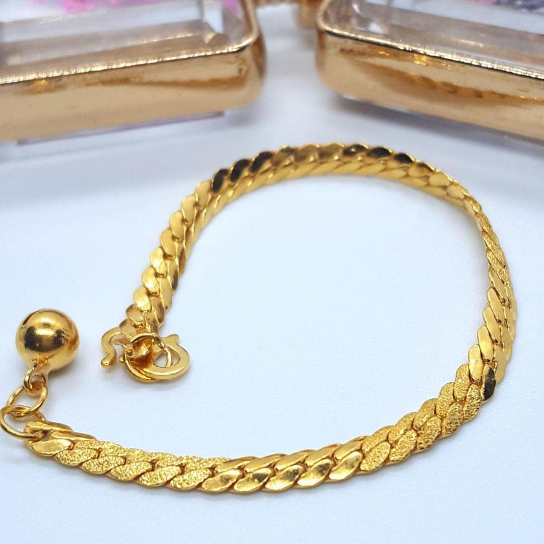 Gelang Tangan Budak Emas 916 Original Women S Fashion Jewellery On Carousell