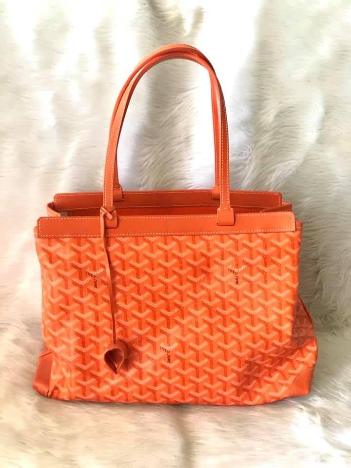 Goyard Saint Louis Junior Tote Hand Bag PVC Canvas Leather White From  Japan, Women's Fashion, Bags & Wallets, Backpacks on Carousell