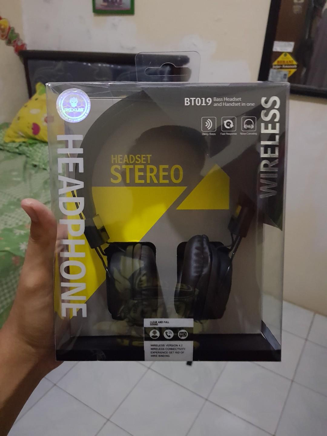HEADPHONE WIRELESS REXUS BT019