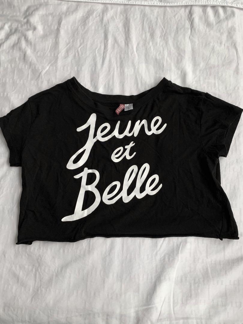 H M Crop Top Women S Fashion Clothes Tops On Carousell