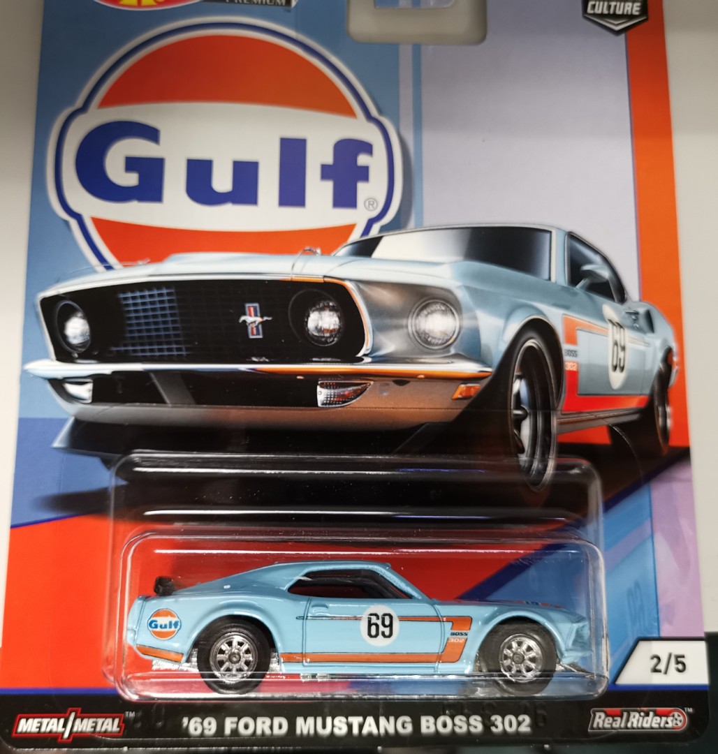 Hotwheels Car Culture Gulf 69 Ford Mustang Boss 302 Hobbies