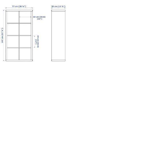 IKEA Kallax Shelf Unit 2x4 Dimensions Drawings, 58% OFF