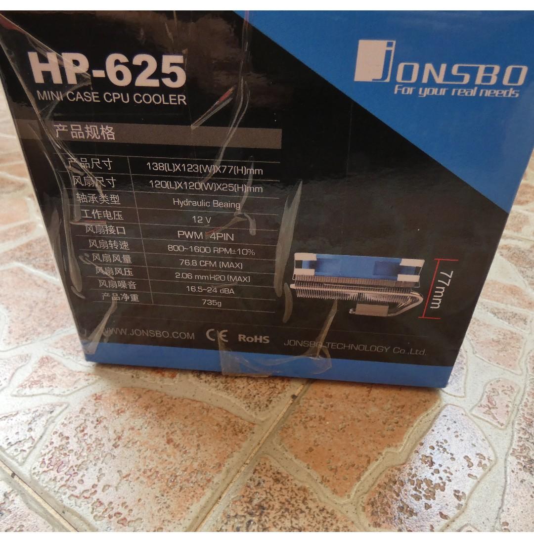 JONSBO HP-625 MINI CASE CPU COOLER, Computers & Tech, Parts ...