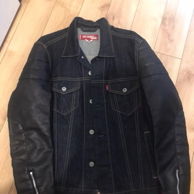 levis gray denim jacket