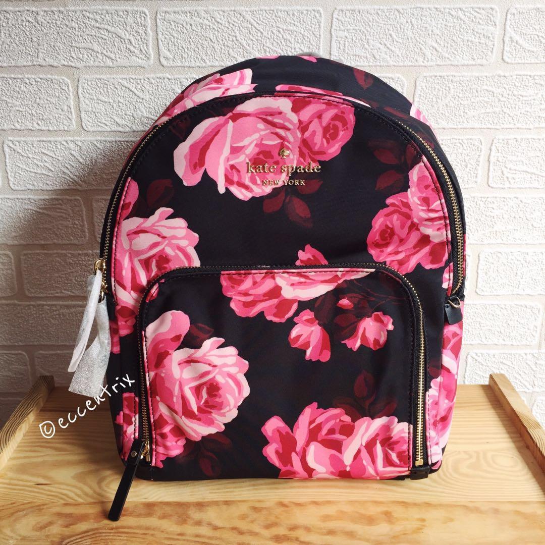 Kate Spade Watson Lane Hartley Roses Backpack Luxury Bags Wallets on Carousell