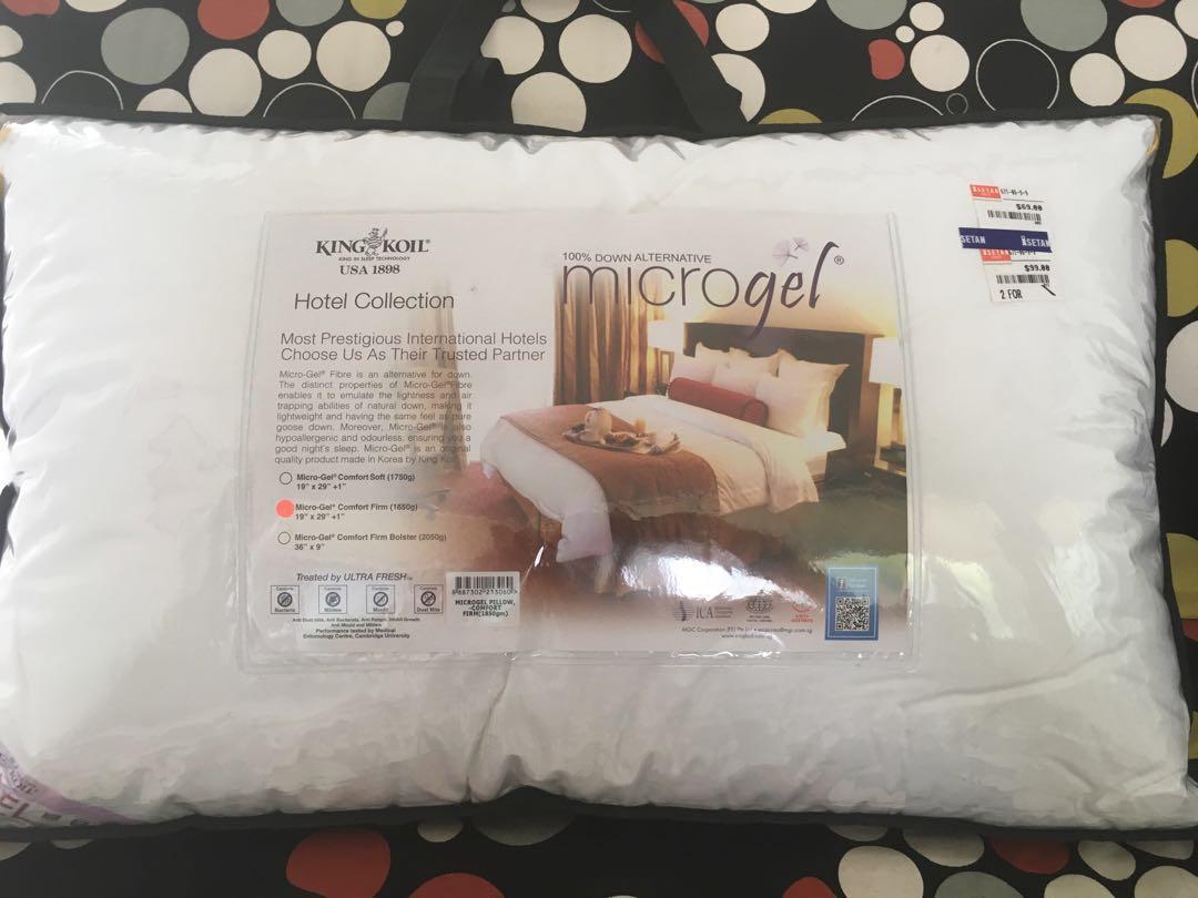 king koil goose down pillow hotel collection