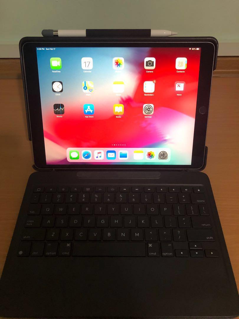 Logitech Slim Combo with detachable keyboard for iPad Pro 10.5inch, Computers & Tech, Parts