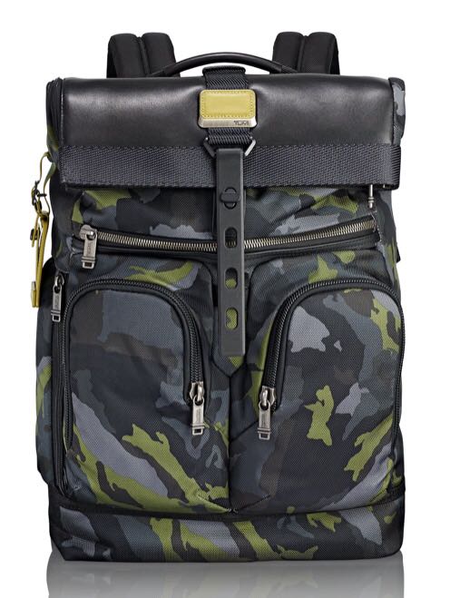 green camo backpack