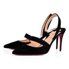 Louboutin Actina in black suede 85mm size EU 37 Women s Fashion