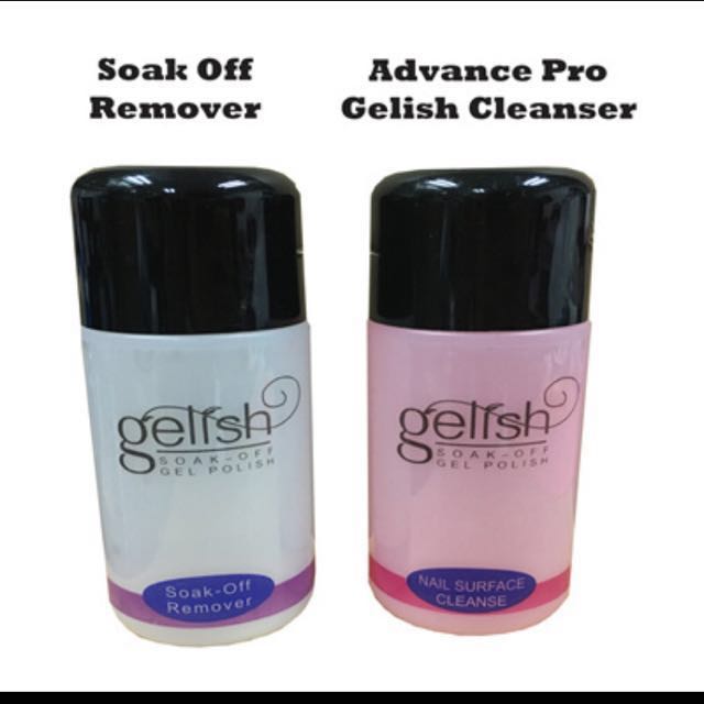 [Many Stocks] Soak Off Gelish Remover And Gelish Advance Pro Cleanser