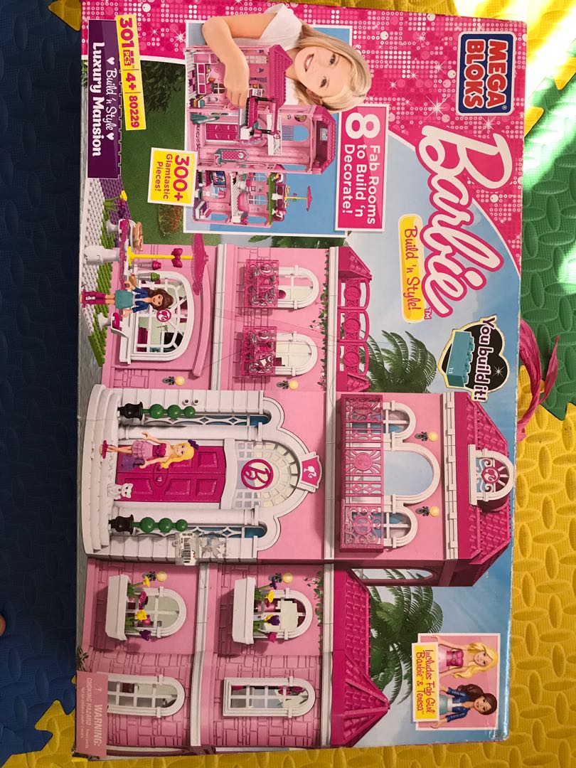 Mega Bloks Barbie Luxury Mansion Babies Kids Infant Playtime