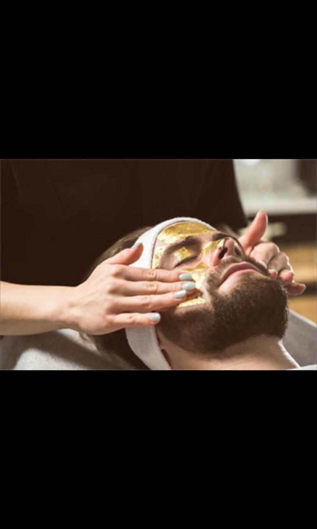 gold facial for men