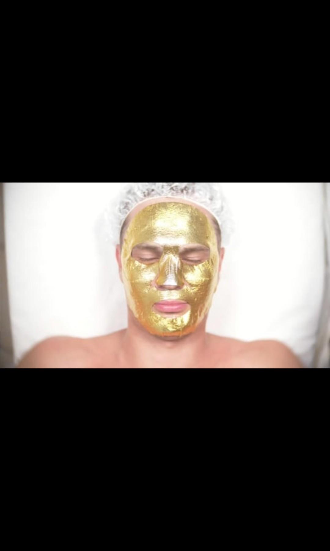 gold facial for men