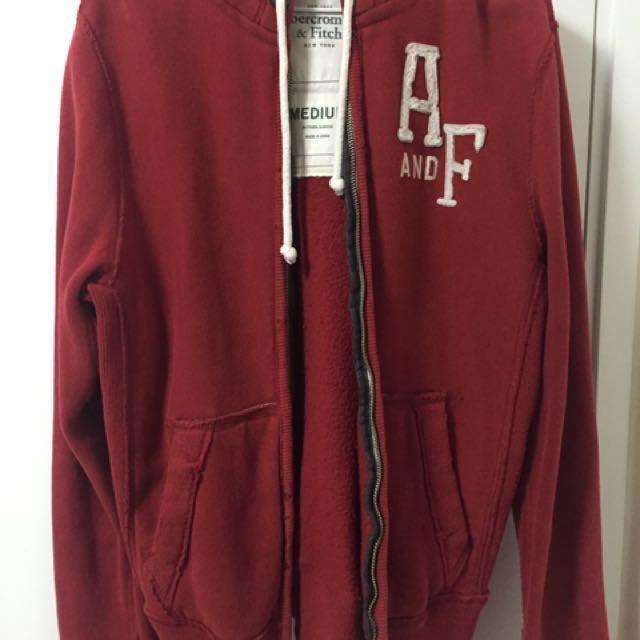 abercrombie and fitch zip up hoodie