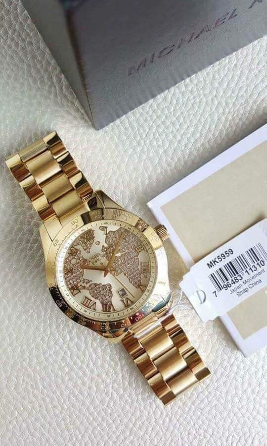 Michael Kors MK6476 Layton World Map Watch Available for Men and Women