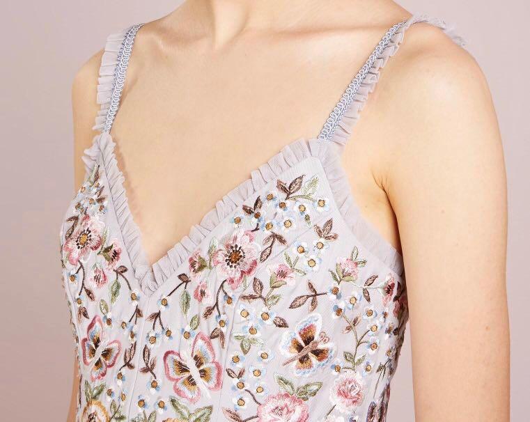 Needle & thread tulle cami skater dress in rose sales