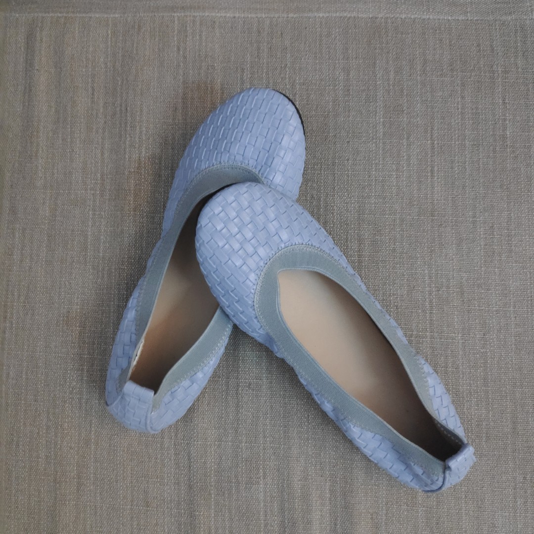 powder blue flats