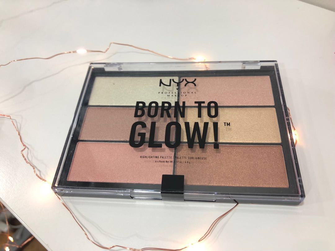 nyx born to glow highlighting palette