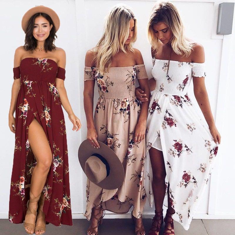 Long beachy dresses Clearance