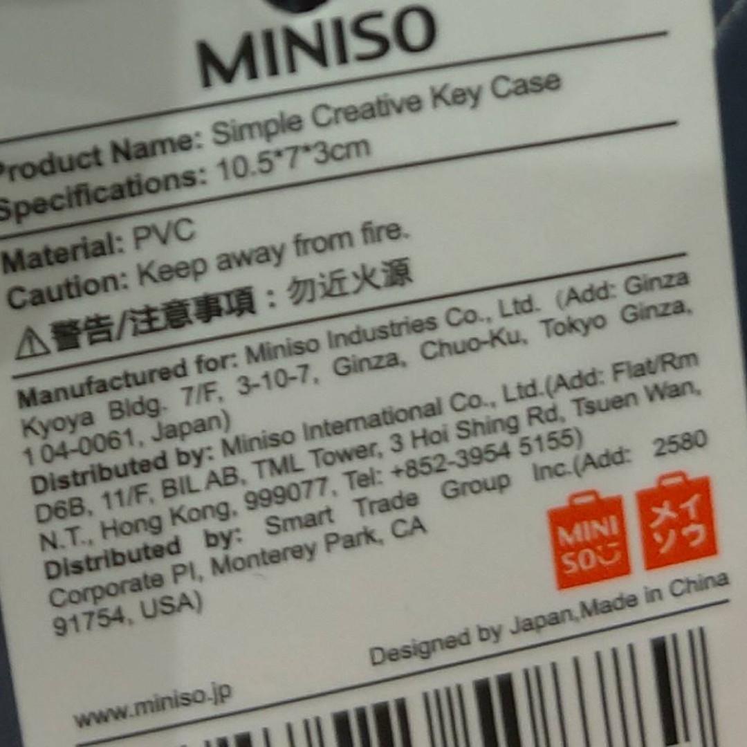 Original Miniso Dompet Kunci Key Case Dompet gantungan Original Miniso Dompet Kunci Key Case Dompet gantungan