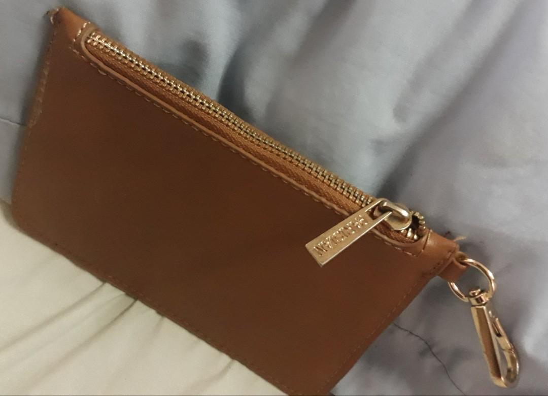 brown coin purse