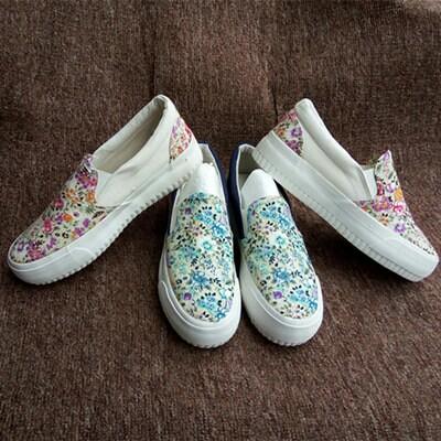 colourful canvas shoes