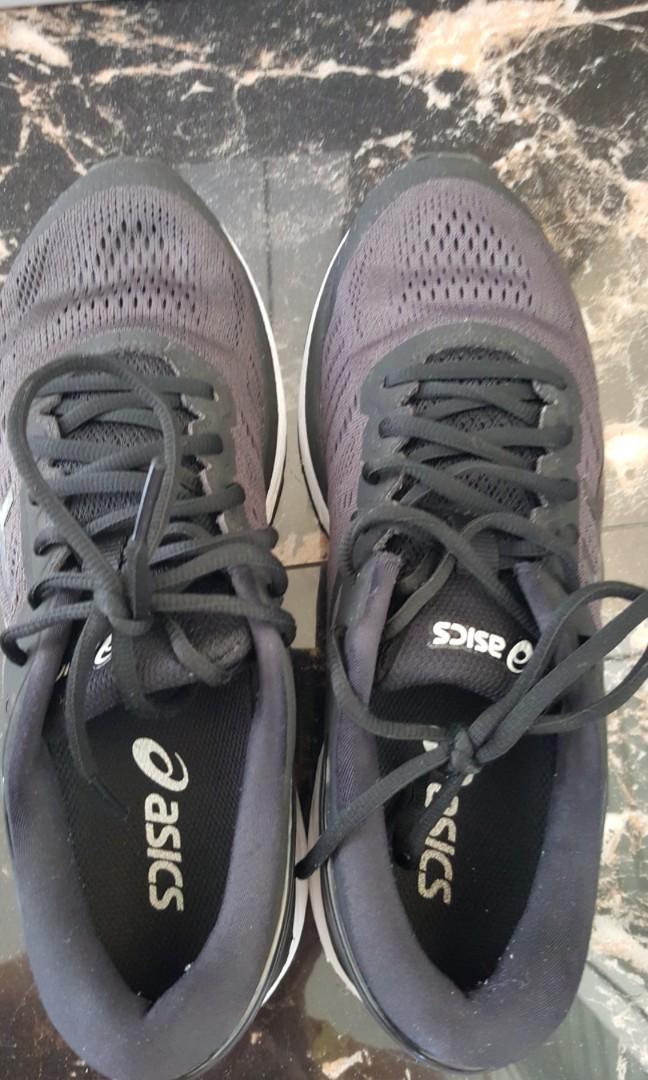 Sepatu Lari Asics Gel Kayano 24 Black Original Fesyen Pria Sepatu Sneakers Di Carousell