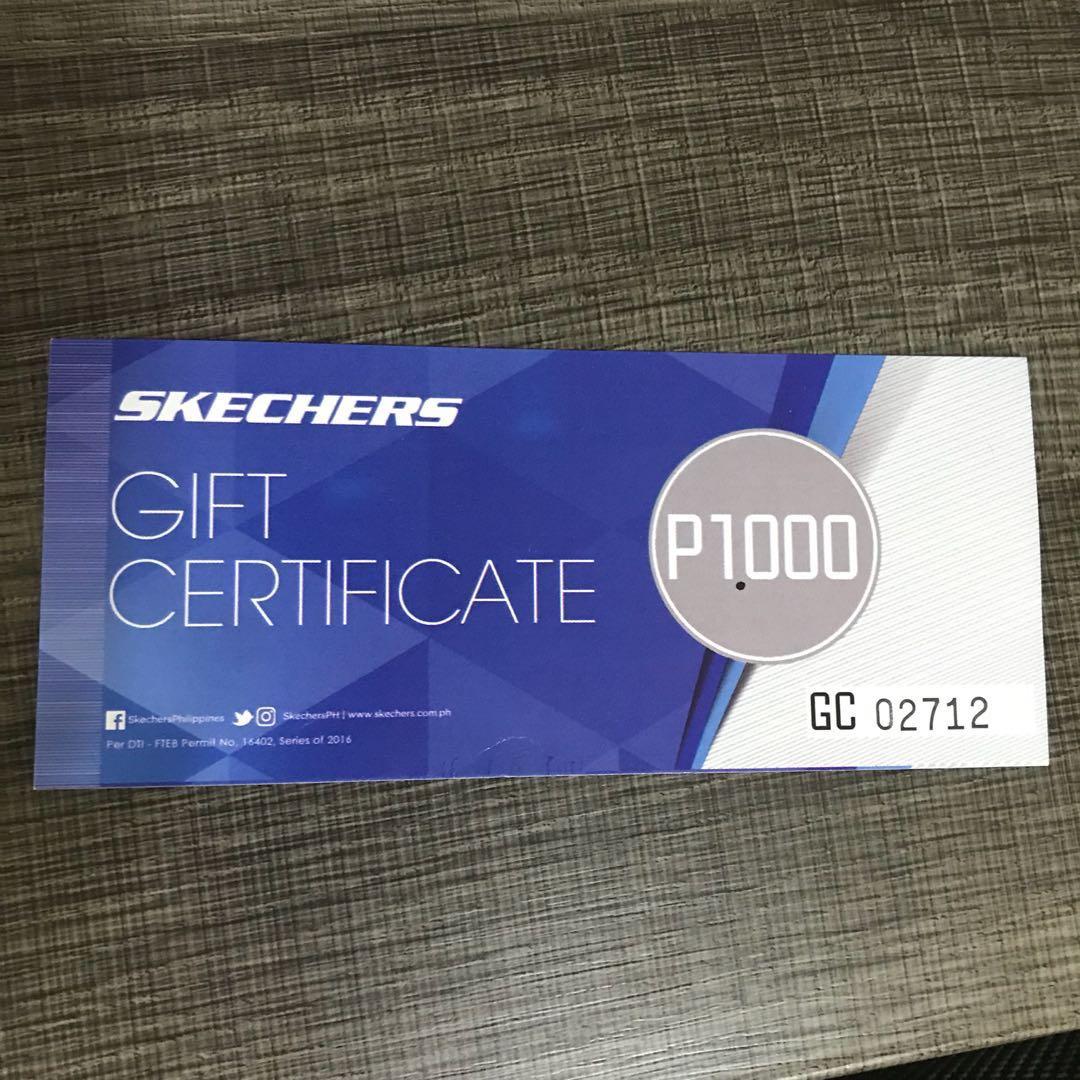 Skechers Gift certificate Tickets Vouchers Store Credits on Carousell
