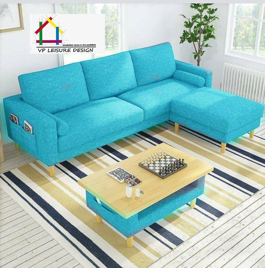 Sofa L shape, Furniture & Home Living, Furniture, Sofas on Carousell