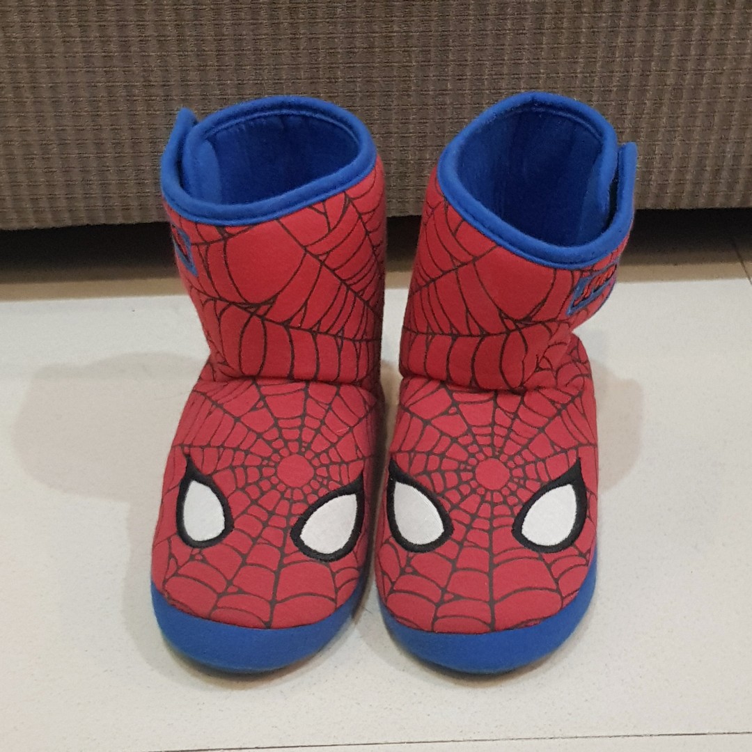 spiderman boot slippers