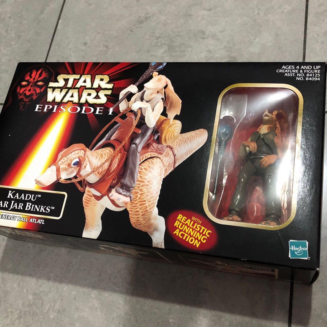 Kaadu and Jar Jar Binks Set Hasbro Star Wars Episode I Collection Action Figure