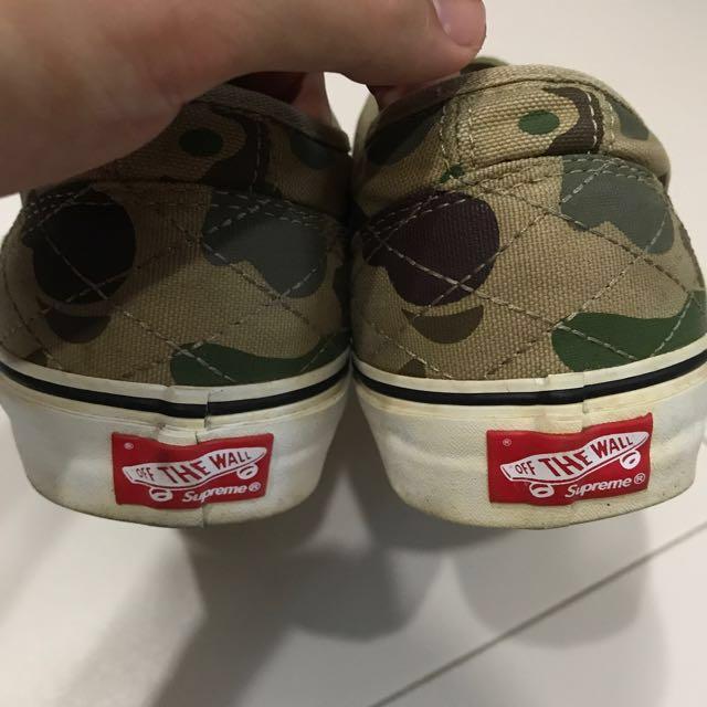 Supreme Vans 106 Camo Shoe Luxury Apparel on Carousell
