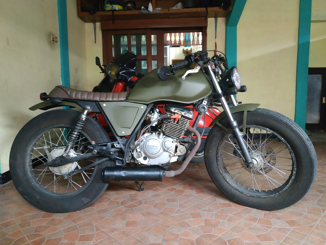 Suzuki Thunder 2007 Modifikasi Caferacer