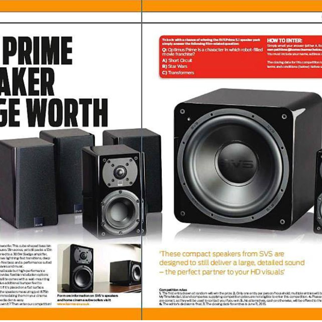 Svs Prime Satellite 5 1 Surround Sound System Electronics Audio On Carousell