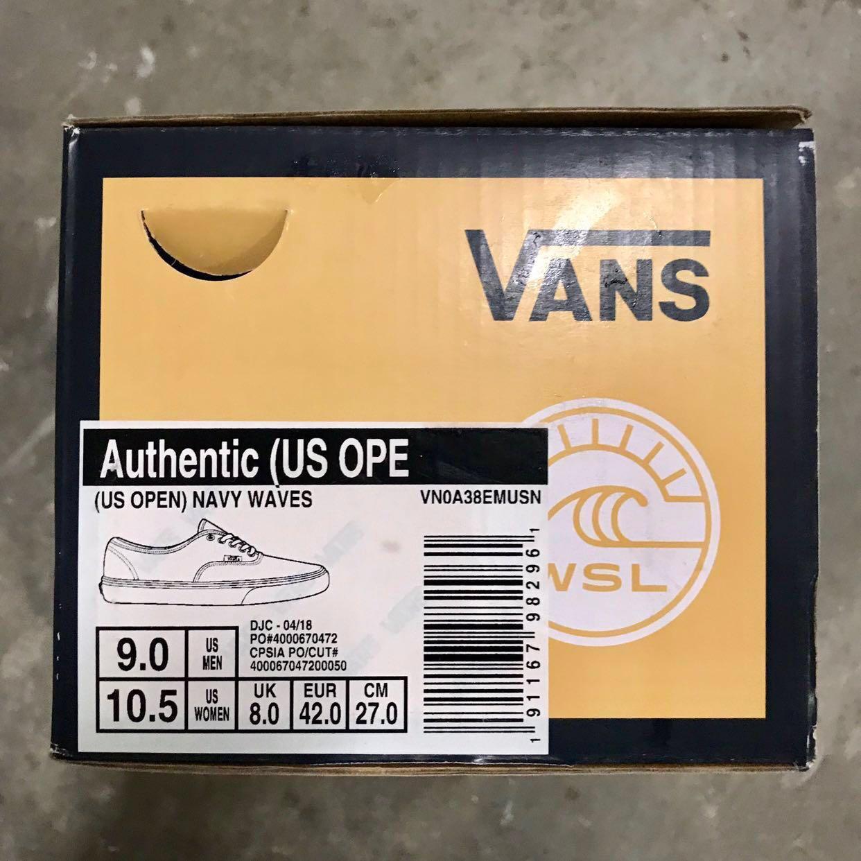 Mens vans online us open