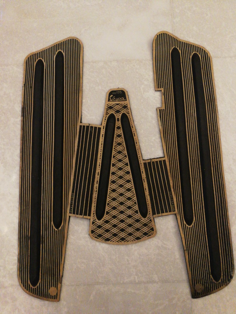 Vespa floor board mat, Motorcycles, Motorcycle Accessories on Carousell