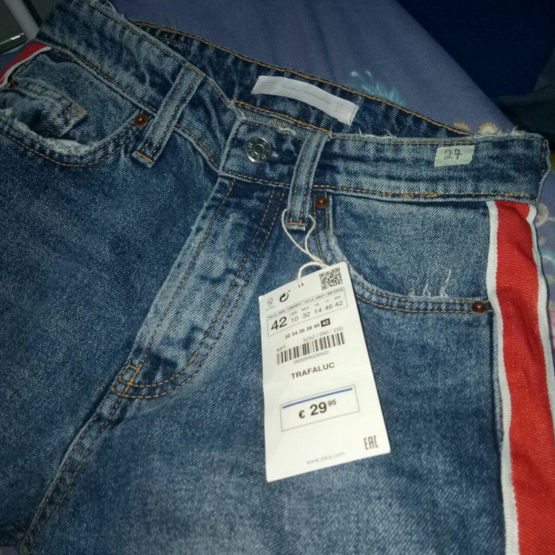 track denim jeans
