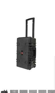 Monoprice Weatherproof Hard Case Camera Equipment Box Storage with Wheels Suitcase Lugaage with Customizable Foam Waterproof Weatherproof Hard Case Suitcase Luggage 22 inch 22 x 14 x 10