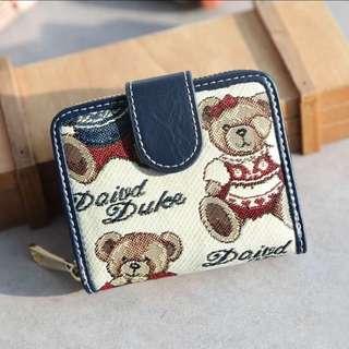 Blue bear wallet