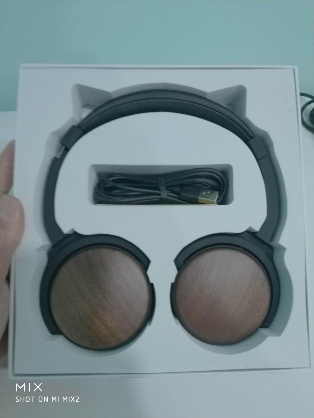 Ancdeep wood wireless headphone anc