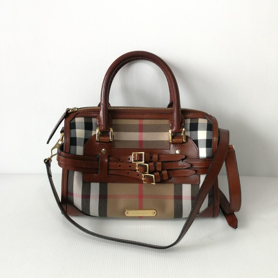 BURBERRY SPEEDY 25' LEATHER BAG, Luxury, Bags & Wallets on Carousell