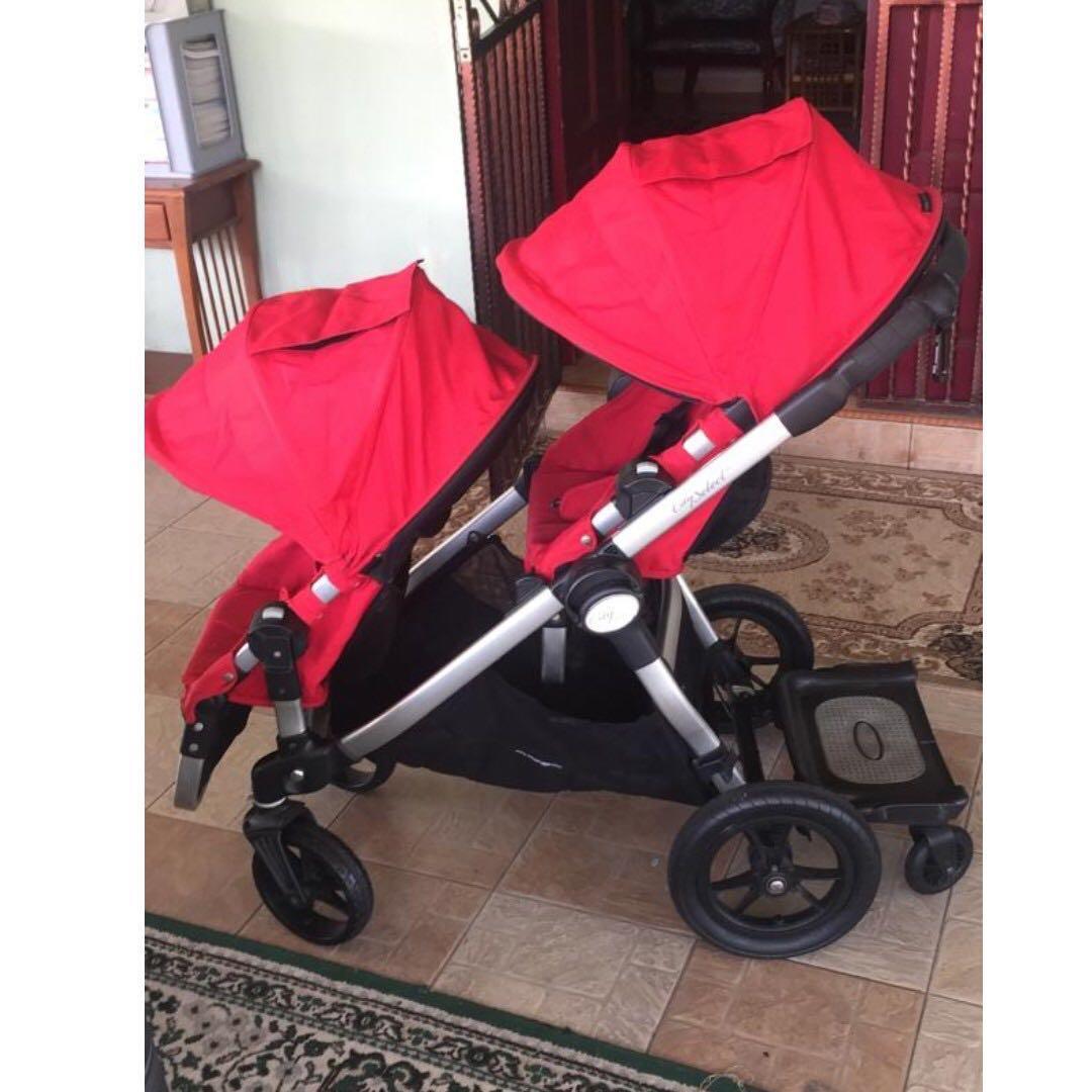 Baby Jogger City Select Double Stroller Glider Board Babies Kids Going Out Strollers on Carousell